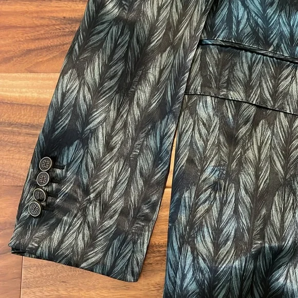 Givenchy Men's Black Patterned Blazer size 52 - Picture 2 of 7